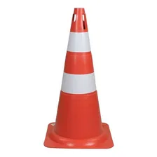 Cone Sinalizacao Plastcor 75cm Laranja/branco Foto mini 1