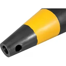 Cone Sinalização 75cm Preto/amararelo Polietileno - Vonder Foto mini 2