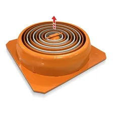 Cone Sinalizador 76cm Retrátil C/ Placa De Atenção - Laranja Foto mini 4