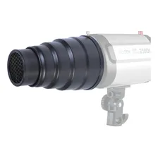 Cone Snoot Com Colmeia Para Tocha Godox 250di E K150a 110v/220v Foto mini 1
