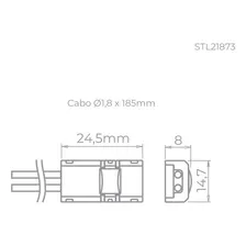 Conector 2 Fios Para Fita Pro 24v 10mm Stella Stl21873 Foto mini 4