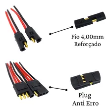 Conector 2 Vias + Conector 4 Vias Com Fio De 4,0mm Foto mini 2