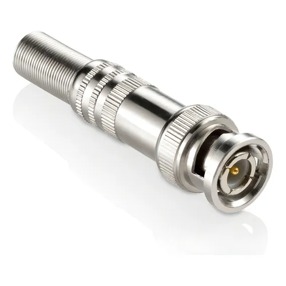 Conector Bnc Macho Com Mola De Parafuso Foto 1
