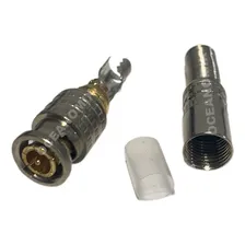 Conector Bnc Macho Parafuso Com Mola 4 Mm Pacote 100 Pçs Foto mini  3