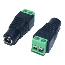 Conector Borne P4 Femea 10 Un Adaptador Cftv Plug De Energia Foto mini  2