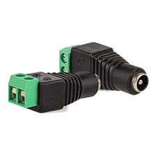 Conector Borne P4 Femea 10 Un Adaptador Cftv Plug De Energia Foto  mini 1