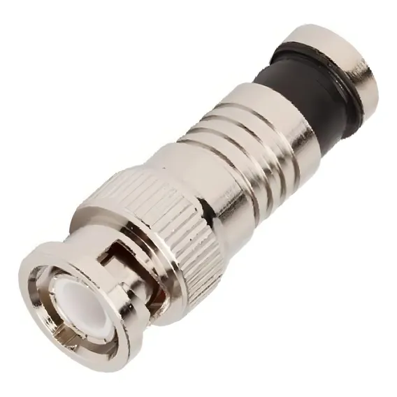 Conector Coaxial Rg06 Bnc Compressao 3832 - Kit C/10 Foto 1