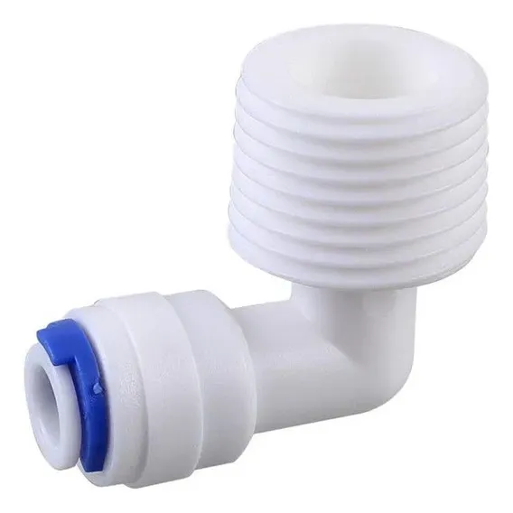Conector Cotovelo Macho Mang 1/4 Rosca 1/4 Engate Rápido Foto 1