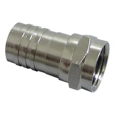 Conector Crimpar Barril F Anel Incorporado Rg59 C/ 100 Pçs Foto mini  3