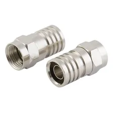 Conector Crimpar Barril F Anel Incorporado Rg59 C/ 100 Pçs Foto mini 4