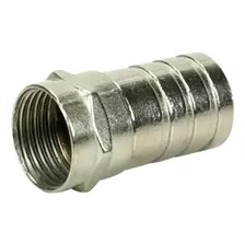 Conector Crimpar Barril F Anel Incorporado Rg59 C/ 100 Pçs Foto  mini 1