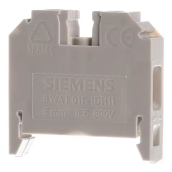 Conector De Passagem Borne 6,0mm Bege Siemens 8wa1 011-1dh11 Foto 1
