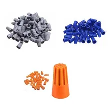 Conector De Torção Cinza Azul Laranja 300 Peças Foto  mini 1