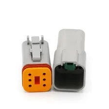Conector Deutsch Seis Vias 10 Kit Completo Dt06-6s Dt04-6p Foto mini 1
