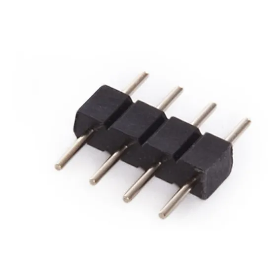 Conector Emenda Macho 4 Pinos Led Rgb - 50 Unidades 12v Foto 1