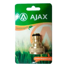 Conector Engate Rápido Mangueira Latão Dourado 3/4'' - Ajax Foto mini 2