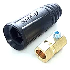 Conector Femea 9mm De Fio Para Inversora De Solda Foto mini  2