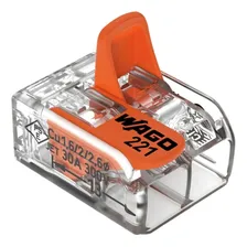 Conector Fio Wago 20a 2 P Fio 4mm Pacote Com 10 Peças Cor Laranja Foto mini 3