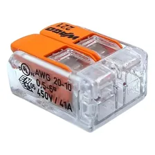 Conector Fio Wago 20a 2 P Fio 4mm Pacote Com 10 Peças Cor Laranja Foto mini 2