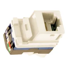 Conector Fêmea Rj45 Cat5e Keystone Branco Legrand Conect Foto mini  2