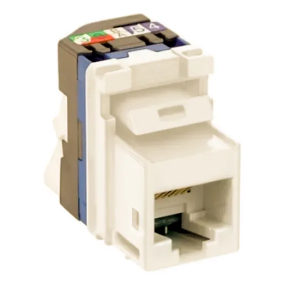 Conector Fêmea Rj45 Cat5e Keystone Branco Legrand Conect Foto 1