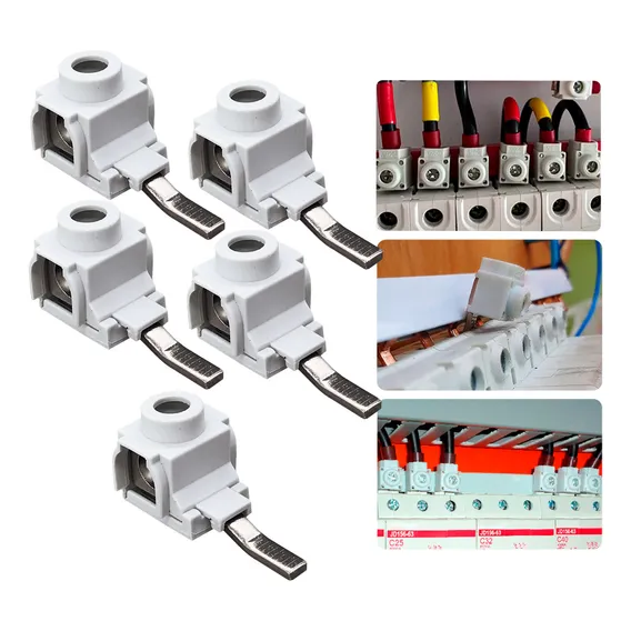 Conector Genérico Saída Lateral P/ Disjuntor 6 A 25mm - 5un Foto 1
