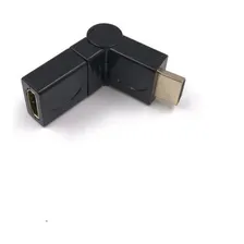 Conector Hdmi Articulavel 360º Graus Emenda Macho X Femea Foto mini  2