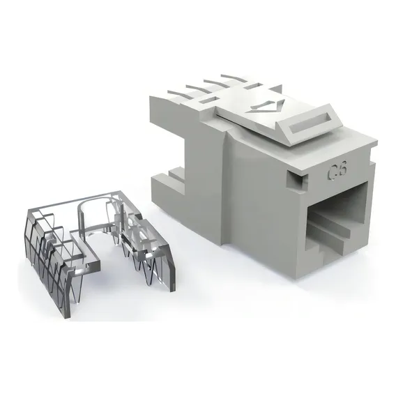 Conector Jack Cat 6 fêmea Rj45 Furukawa 35030621 branco Foto 1