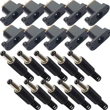 Conector Jack Dc-018 + Plug Macho P4 2.1 Kit 20 Peças Foto mini 1