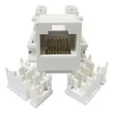 Conector Keystone Rj45 Fêmea Branco Foto mini 2