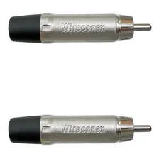 Conector Linha Rca Macho - Wireconex Universal - 02 Unidades Foto mini 1