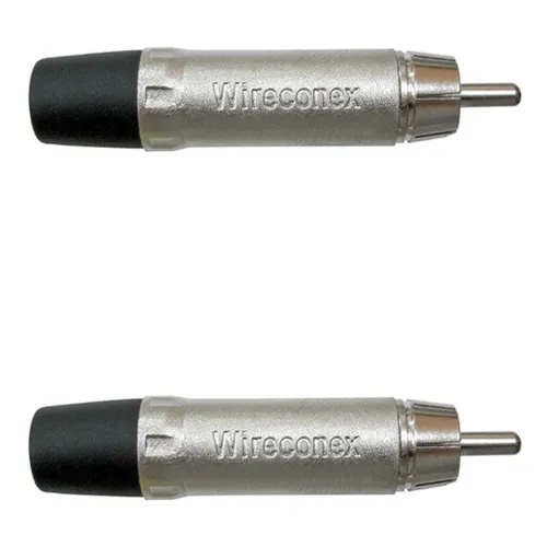 Conector Linha Rca Macho - Wireconex Universal - 02 Unidades Foto 1