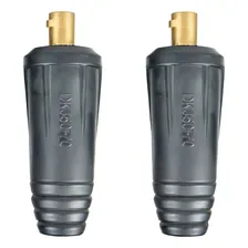 Conector Macho Cabo Máquina Solda 13mm Engate Rápido 2 Pçs Foto mini 1