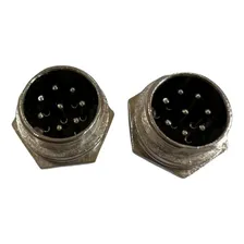 Conector Macho Circular Gx16 Mike - 8 Vias - Apenas O Macho Foto  mini 1