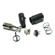 Conector Macho Kycon 3 Vias Tipo Mini Din Para Fonte Foto mini 4