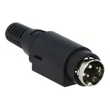 Conector Macho Kycon 3 Vias Tipo Mini Din Para Fonte Foto mini 1
