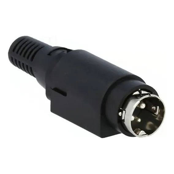 Conector Macho Kycon 3 Vias Tipo Mini Din Para Fonte Foto 1