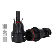 Conector Mc4 Com FusÃvel 15a Inline Energia Solar Foto mini 1