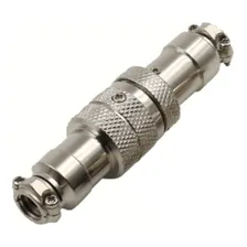 Conector Metálico Mike Gx16 Macho E Fêmea 4 Vias 5pçs Foto mini 1