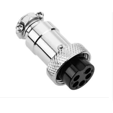 Conector Mic 5 Pinos Macho/fêmea - Kit Com 5 Pares De Metal Foto mini 4