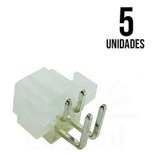 Conector Mini Fit Macho 4 Vias Passo 4,2mm Kit 5 Peças Foto mini 1