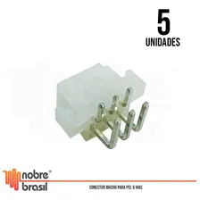 Conector Mini Fit Macho 6 Vias Passo 4,2mm Kit 5 Peças Foto mini 2