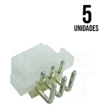 Conector Mini Fit Macho 6 Vias Passo 4,2mm Kit 5 Peças Foto mini 1