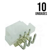 Conector Mini Fit Macho 6 Vias Passo 4,2mm Kit 10 Peças Foto mini 1