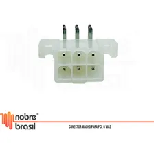 Conector Mini Fit Macho 6 Vias Passo 4,2mm Kit 10 Peças Foto mini 3
