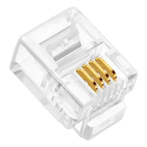 Conector Modular Rj11 (so Plug Jack) 606 - Kit C/20 Foto 1
