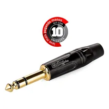 Conector P10 Estéreo Linha Gold - Cirilo Cabos - Kit Com 10 Foto  mini 1