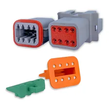 Conector Plug Deutsch Dt06-8s Dt04-8p Linha Agrícola Maquina Foto mini  2