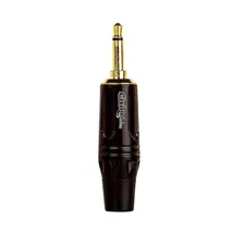 Conector Plug P2 Mono Linha Gold 3,5mm - Kit Com 10 Foto mini  2