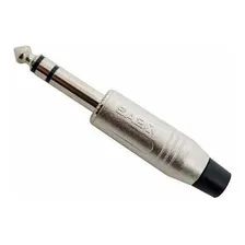 Conector Plug Santo Angelo P10 Estereo Niquelado Sa2x Foto mini 1